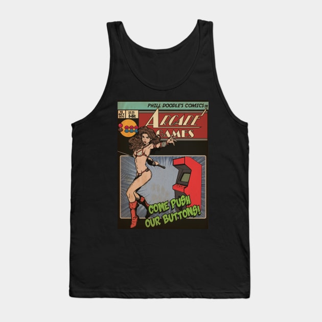 Retrorama Arcade - Variant 2 Tank Top by lipebello